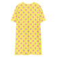 Yellow Pink Polka T-shirt Dress