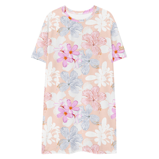 All The Flowers T-shirt Dress