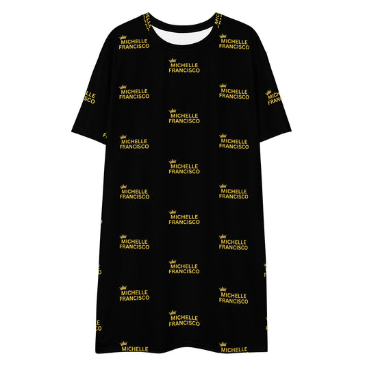 Michelle Francisco Yellow Logo T-shirt Dress