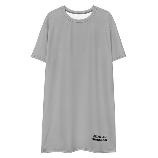 Silver T-shirt Dress