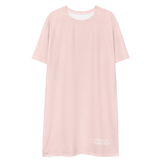 Misty Rose T-shirt Dress