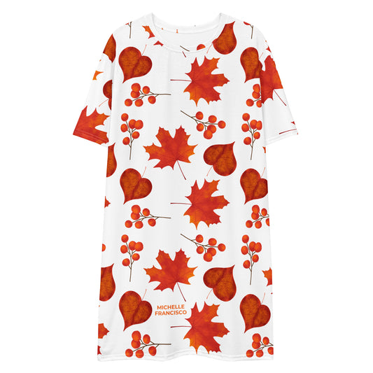 Happy Fall T-shirt Dress