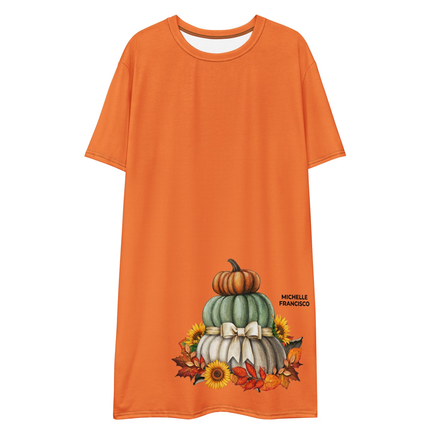 Follow The Pumpkin T-shirt Dress