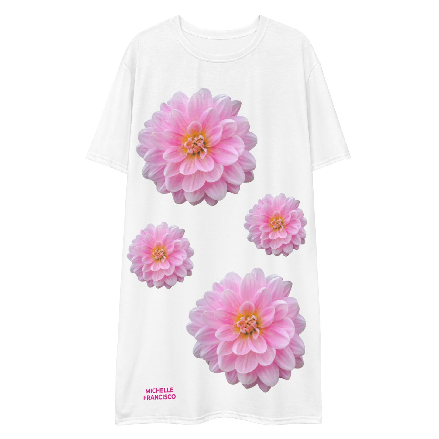 Lovely Girl White T-shirt Dress