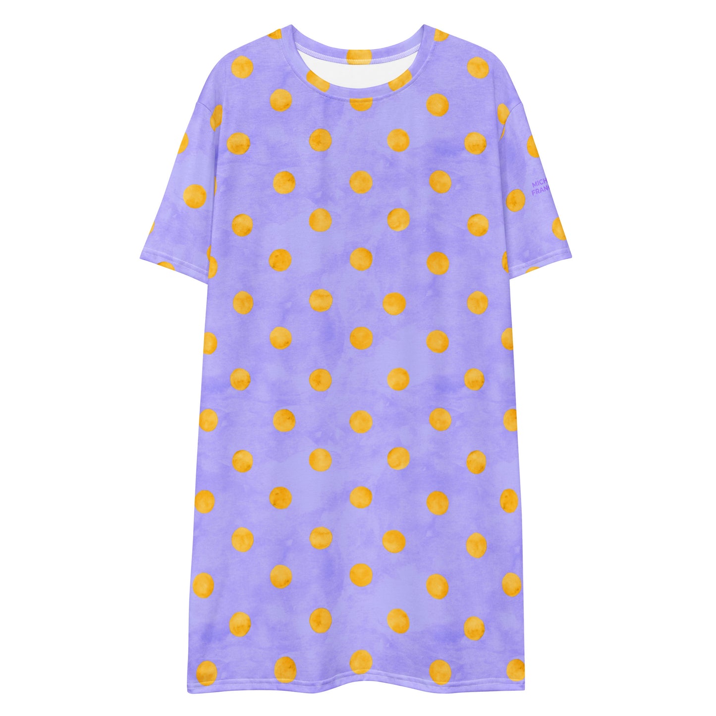 Polka Gold T-shirt Dress