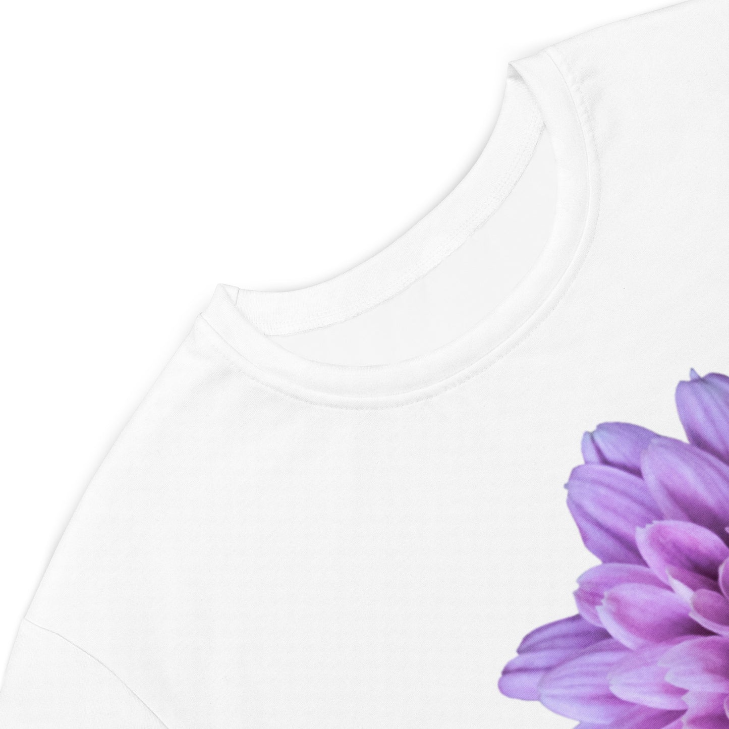 Too Much Bloom White T-shirt Dress