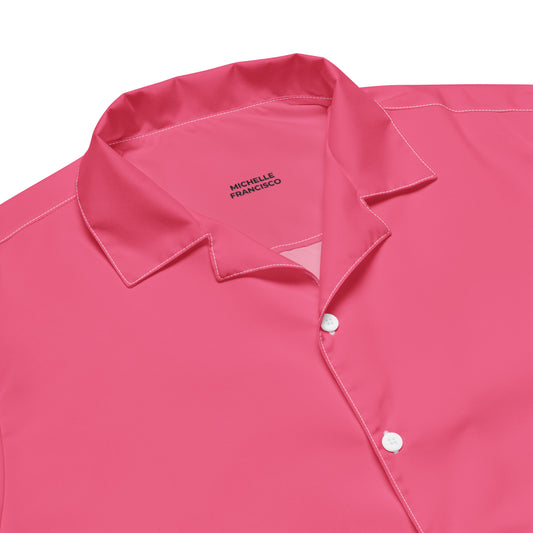 Men's Brink Pink Button Shirt