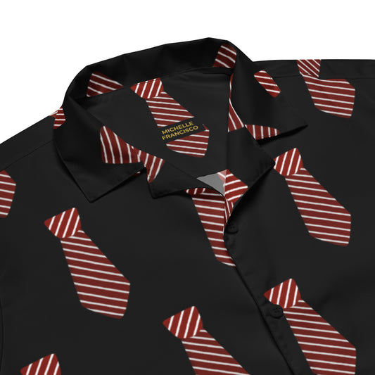 Men's Tie Pattern Button Shirt