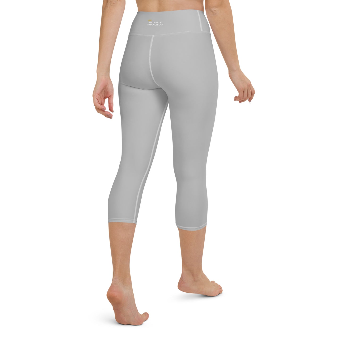 Silver Yoga Capri Leggings