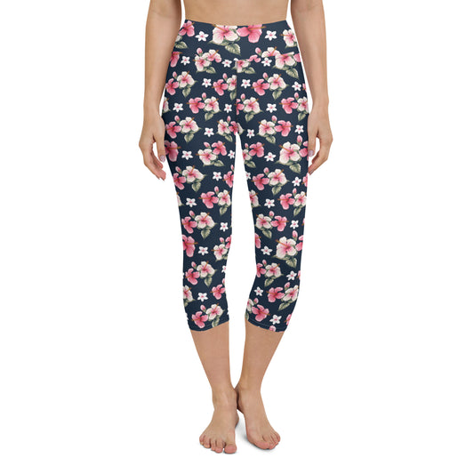 Happy Vibes Yoga Capri Leggings