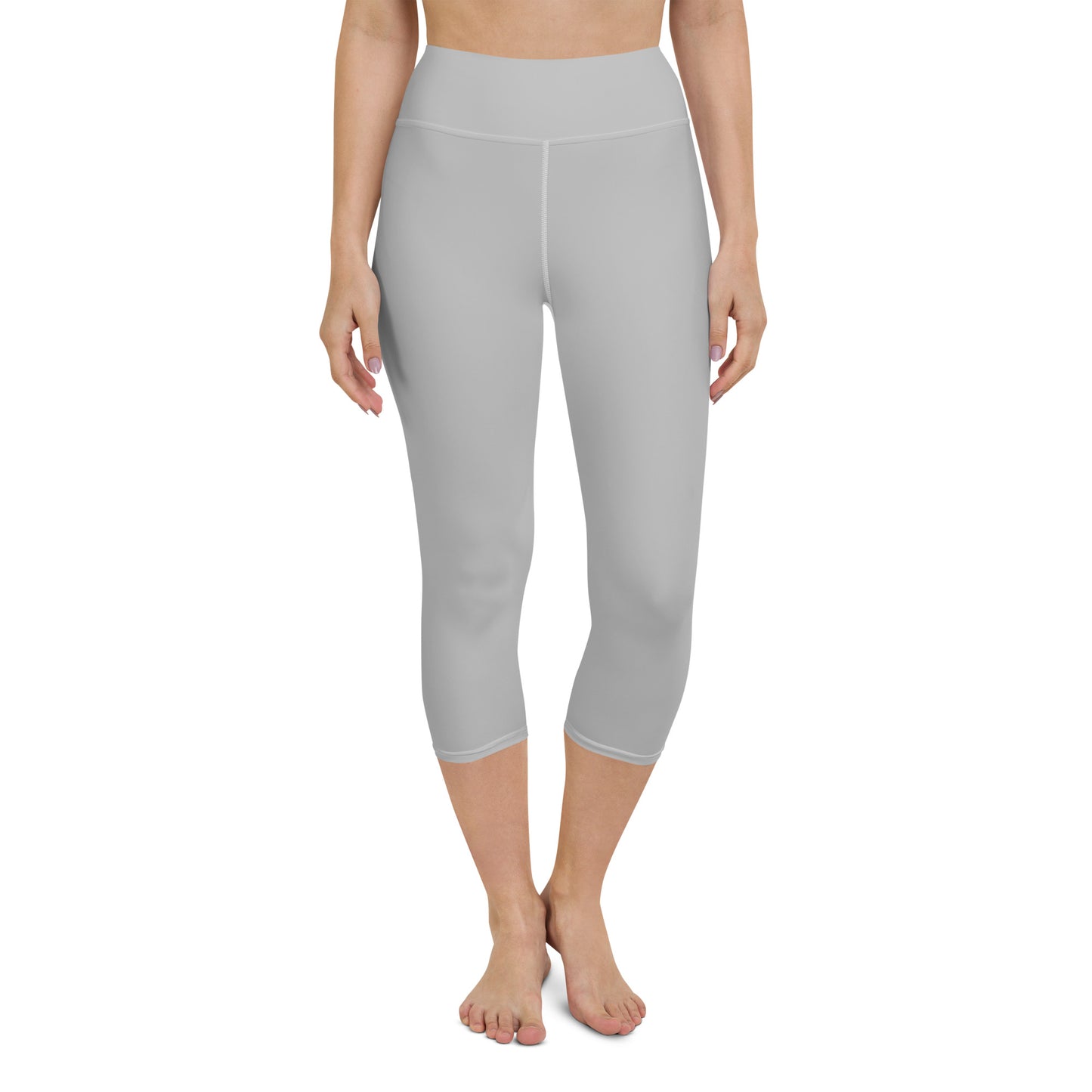 Silver Yoga Capri Leggings