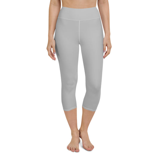 Silver Yoga Capri Leggings