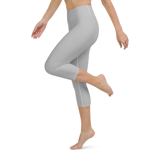 Silver Yoga Capri Leggings