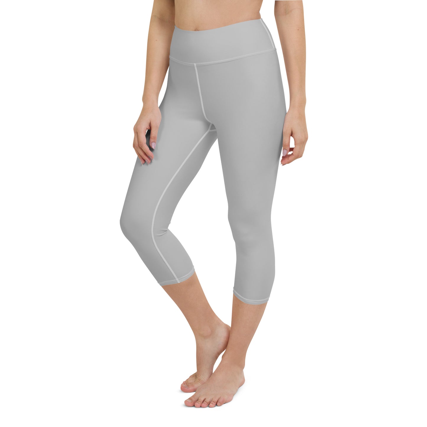 Silver Yoga Capri Leggings