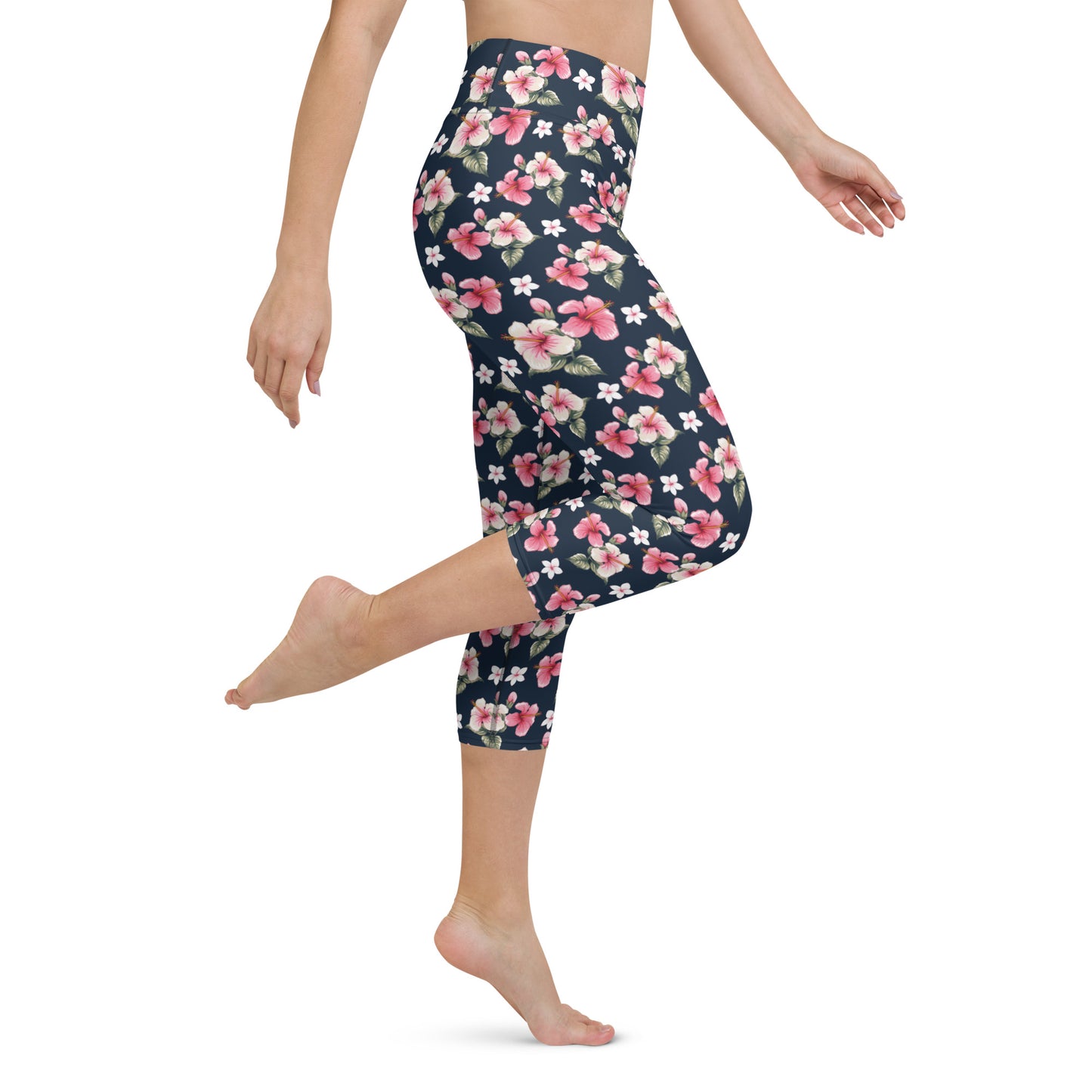 Happy Vibes Yoga Capri Leggings
