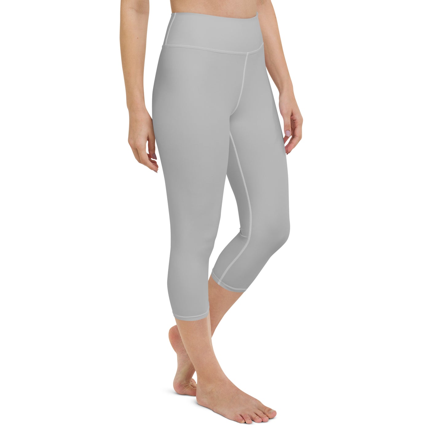 Silver Yoga Capri Leggings