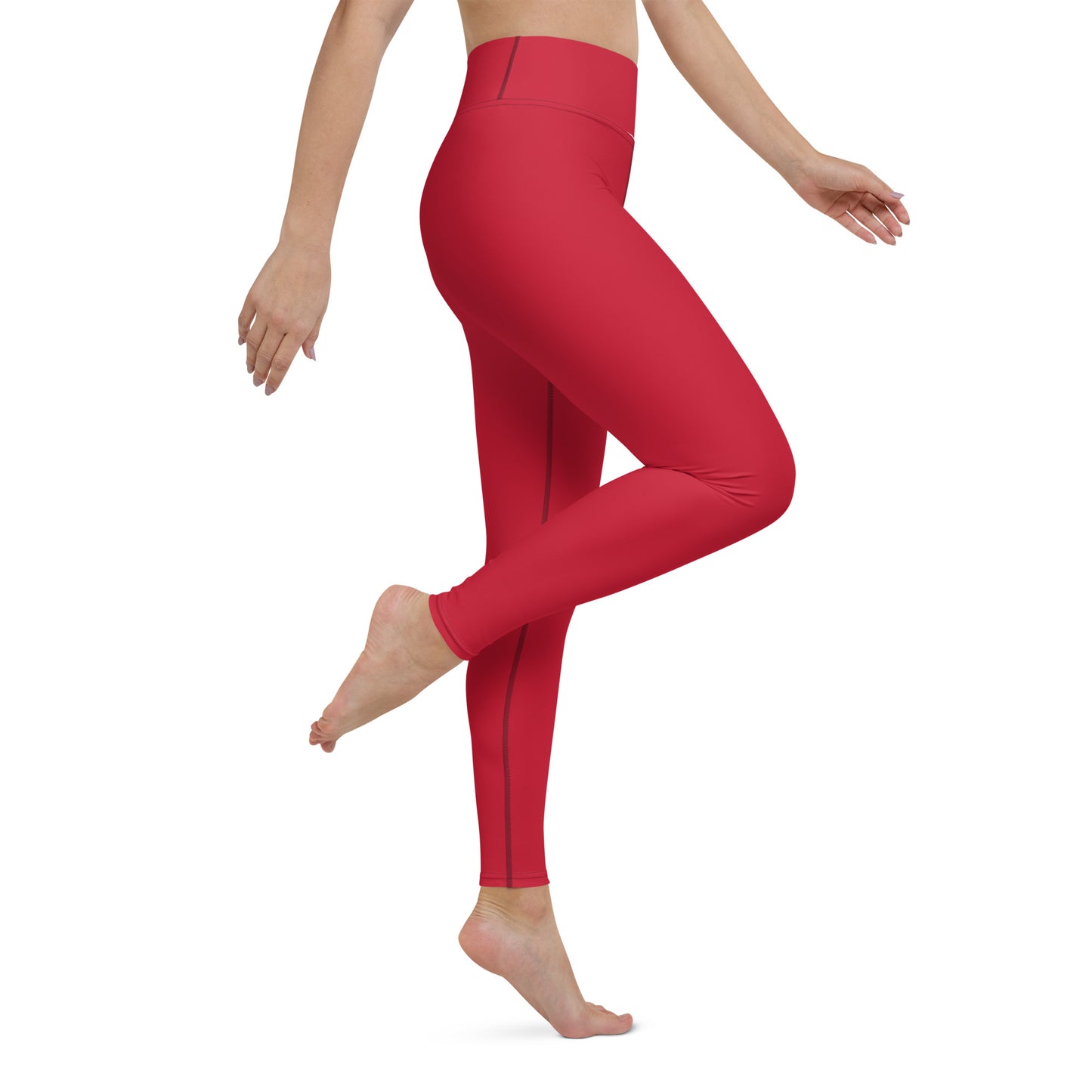 Red Yoga Leggings