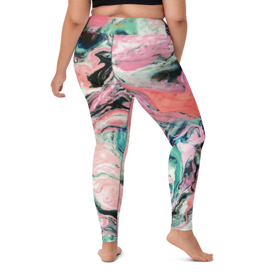 Marble Yoga Leggings