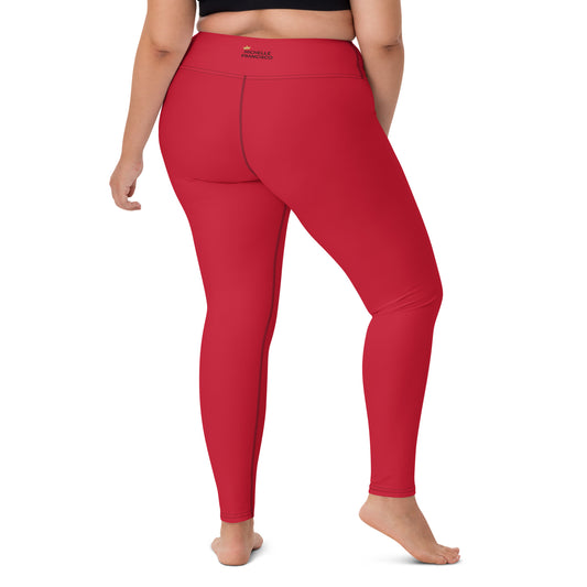 Red Yoga Leggings