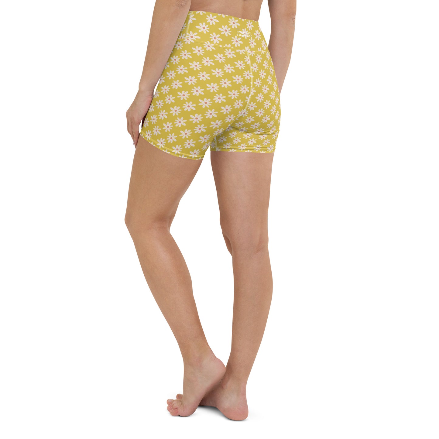 Power Yellow Yoga Shorts