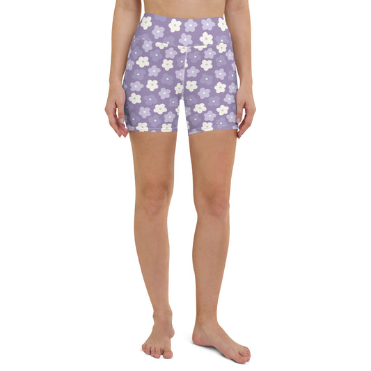 Wisteria Vibes Yoga Shorts