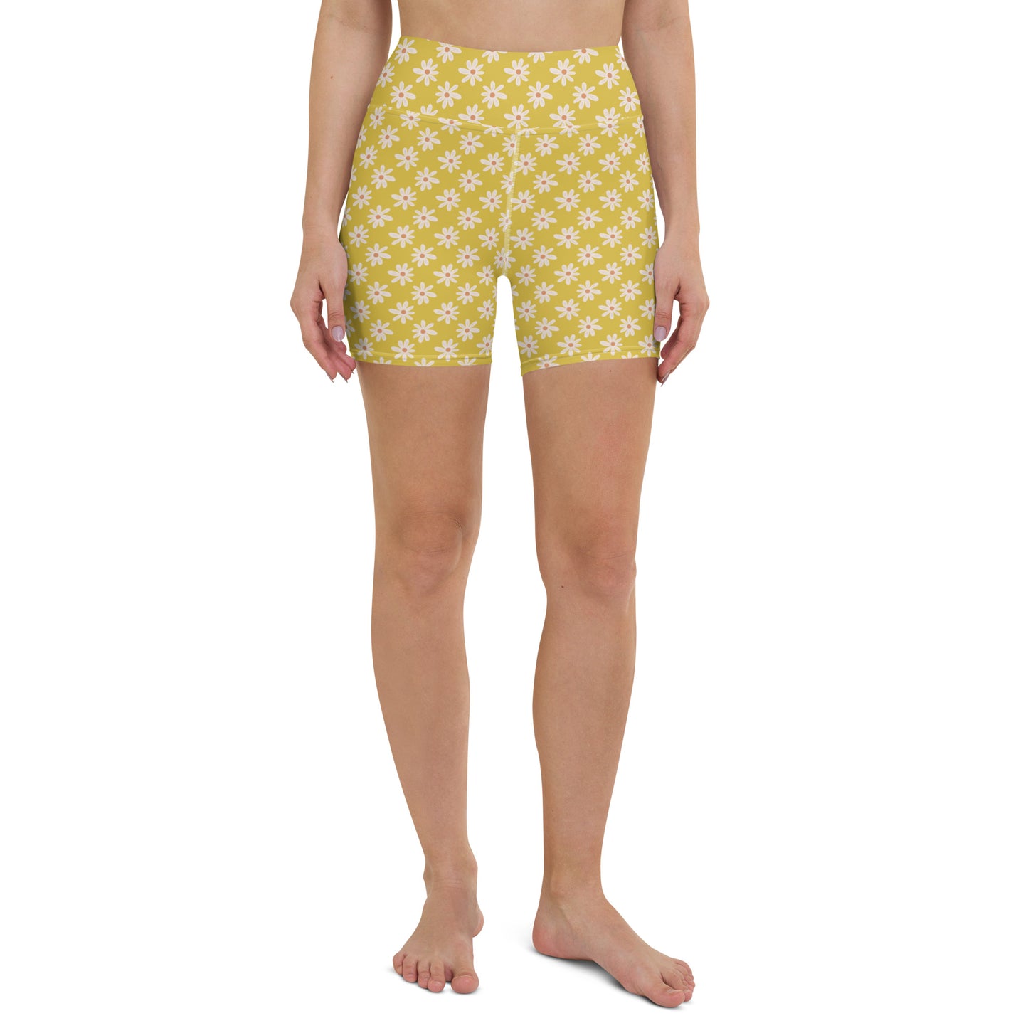 Power Yellow Yoga Shorts