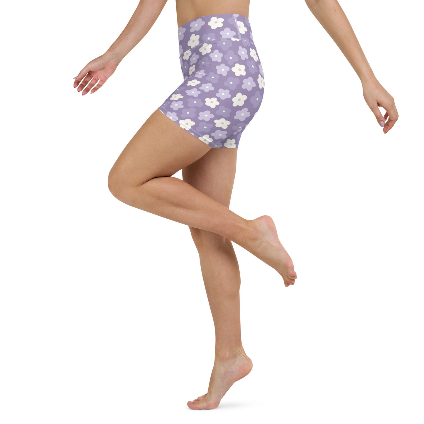 Wisteria Vibes Yoga Shorts