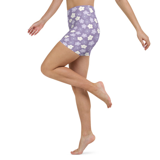 Wisteria Vibes Yoga Shorts