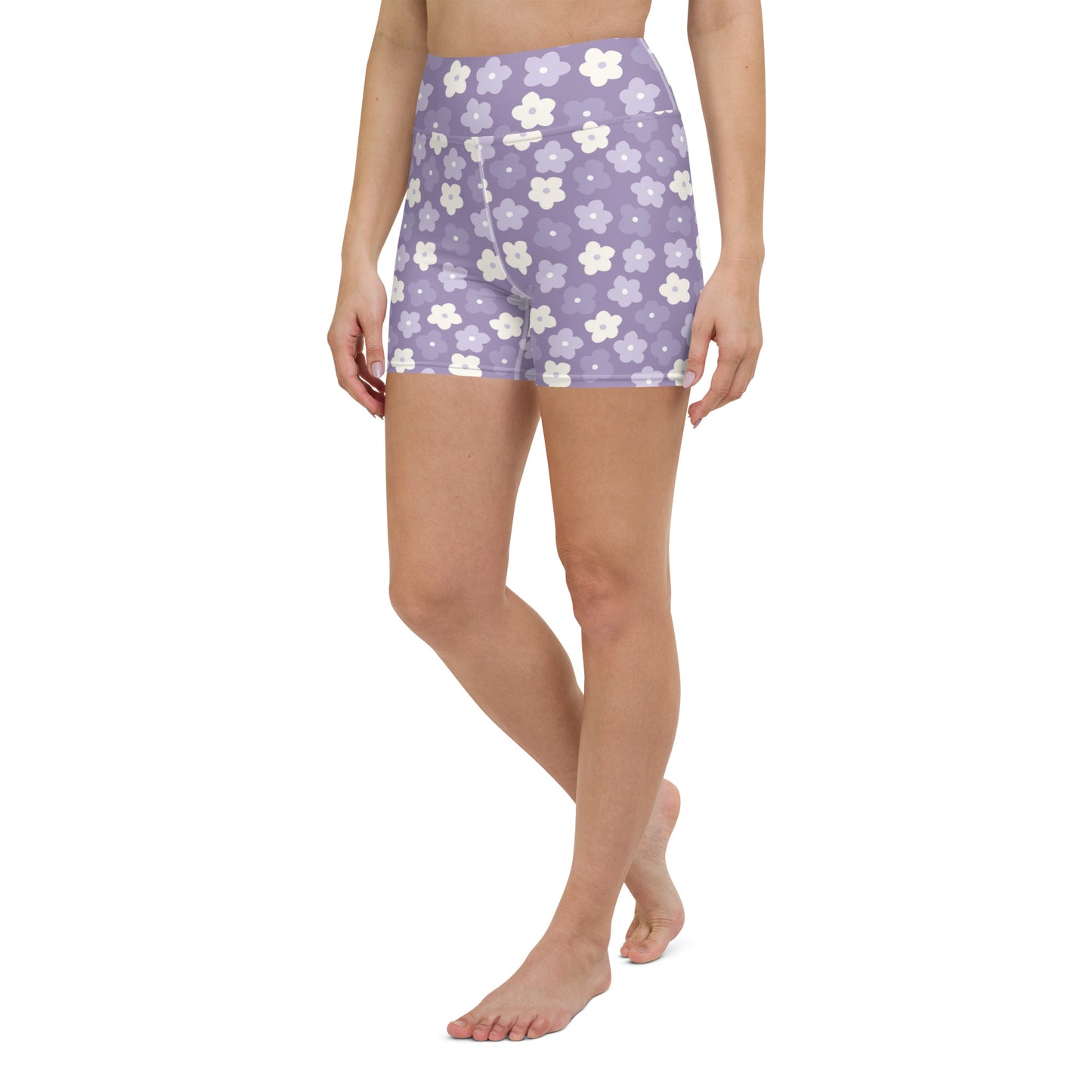 Wisteria Vibes Yoga Shorts
