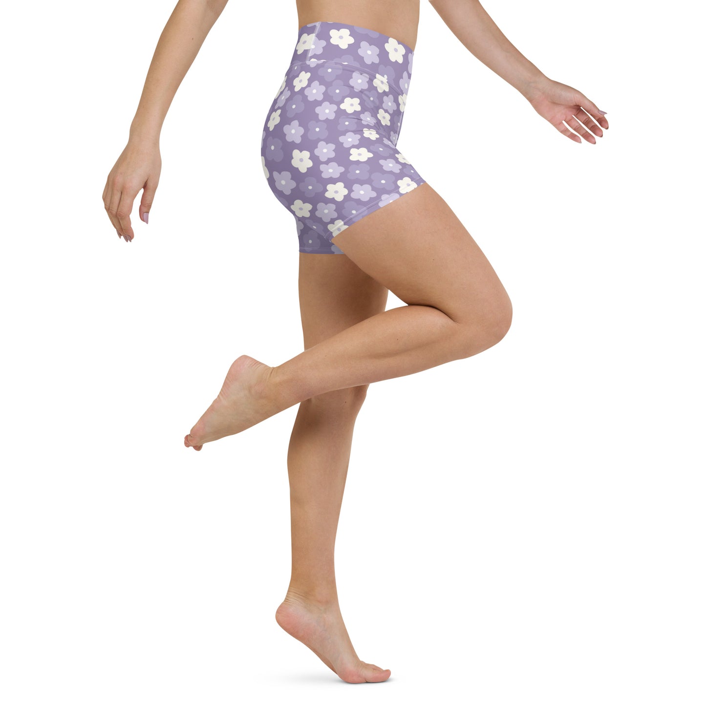 Wisteria Vibes Yoga Shorts