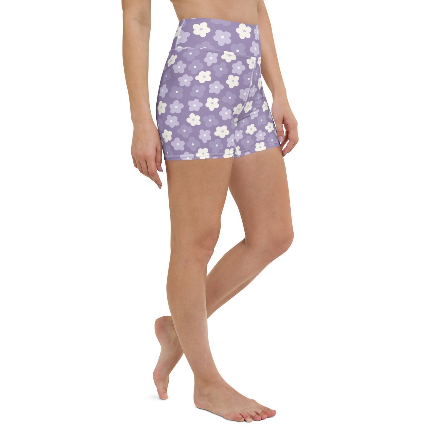 Wisteria Vibes Yoga Shorts