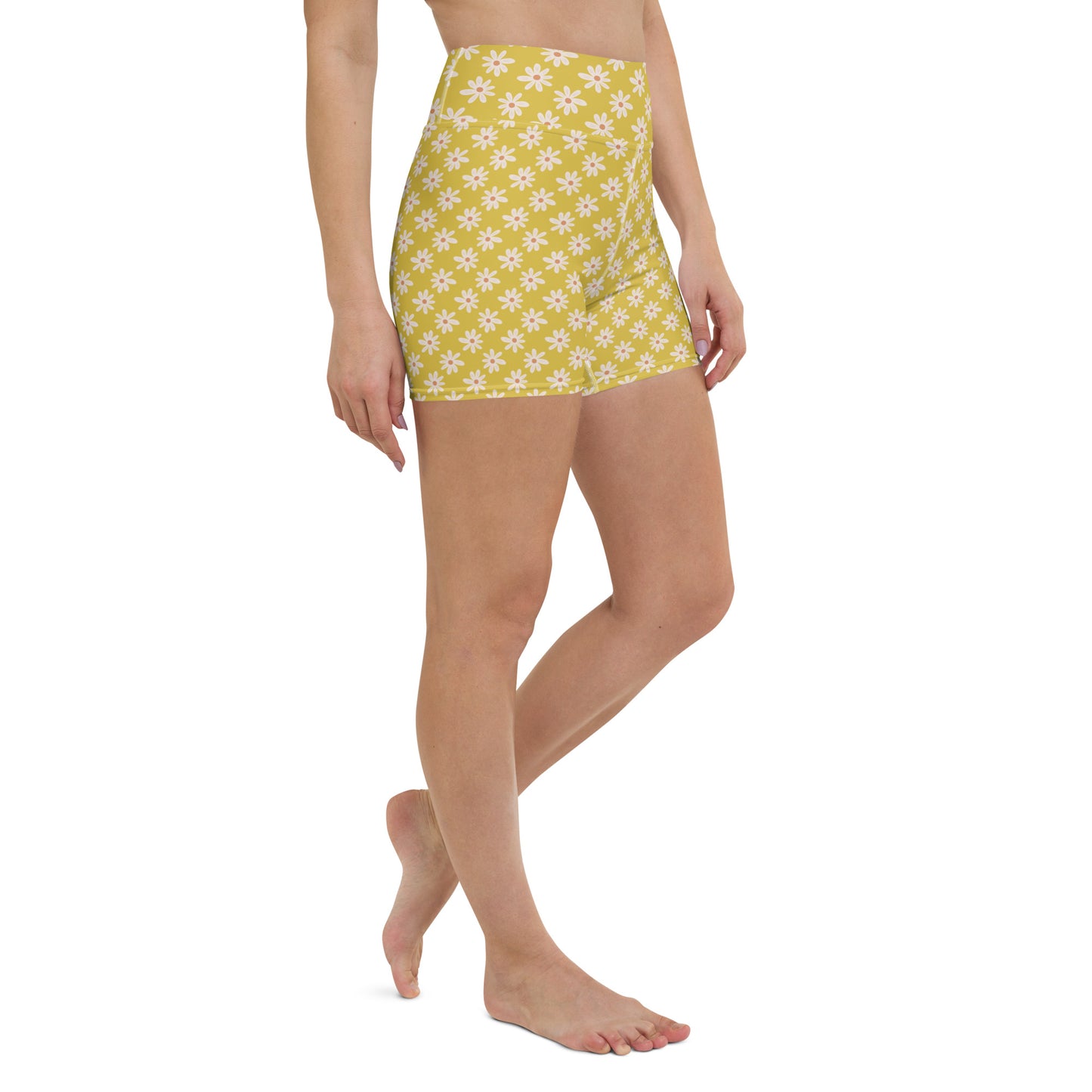 Power Yellow Yoga Shorts