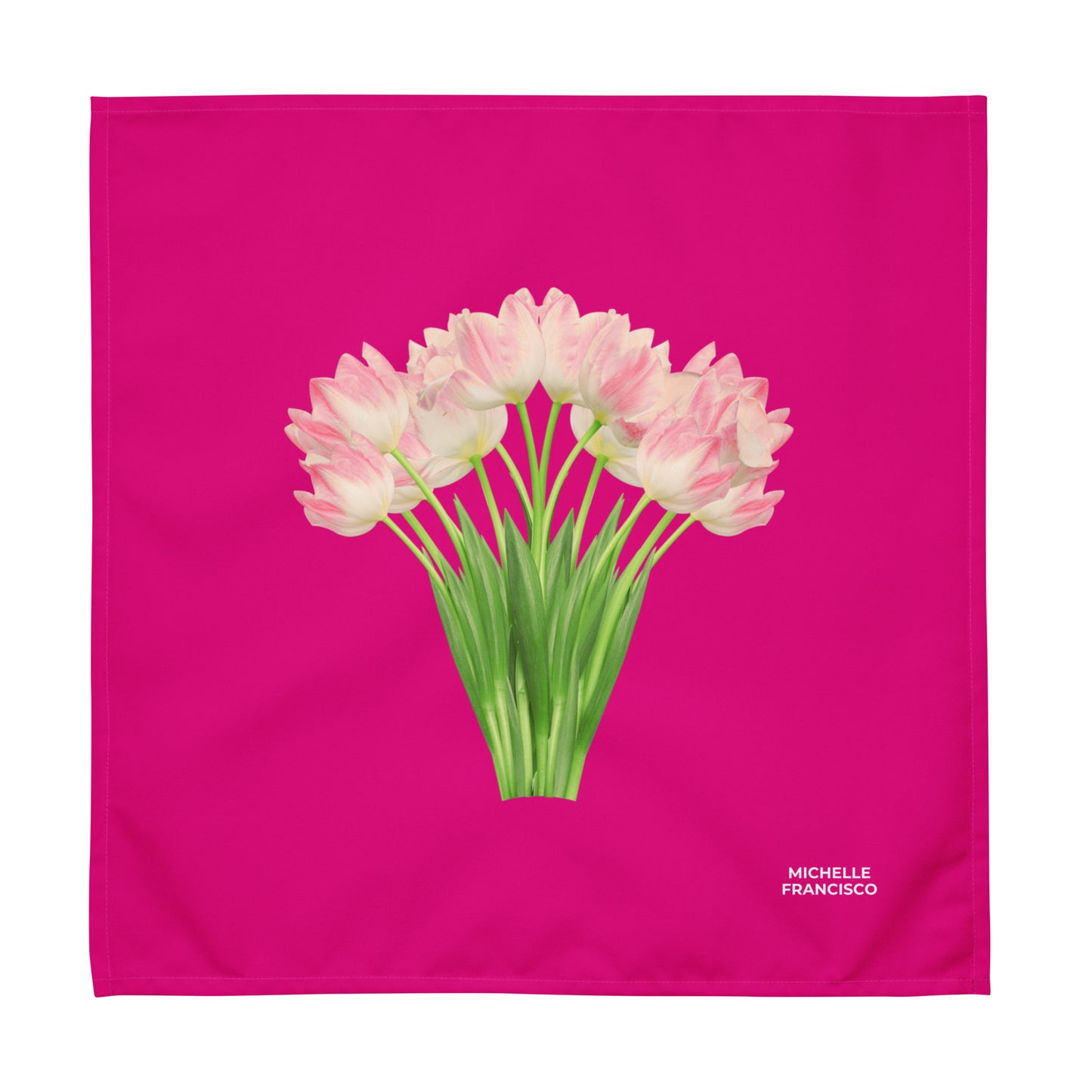 Pink and White Tulips Napkin Set