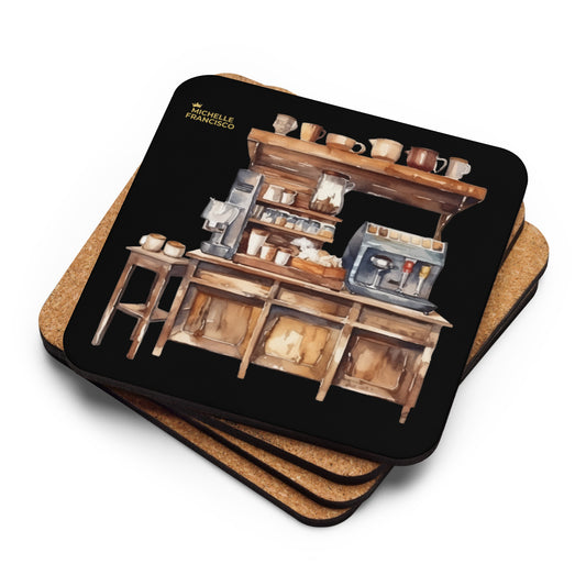 Coffee Bar Cork-back Coaster