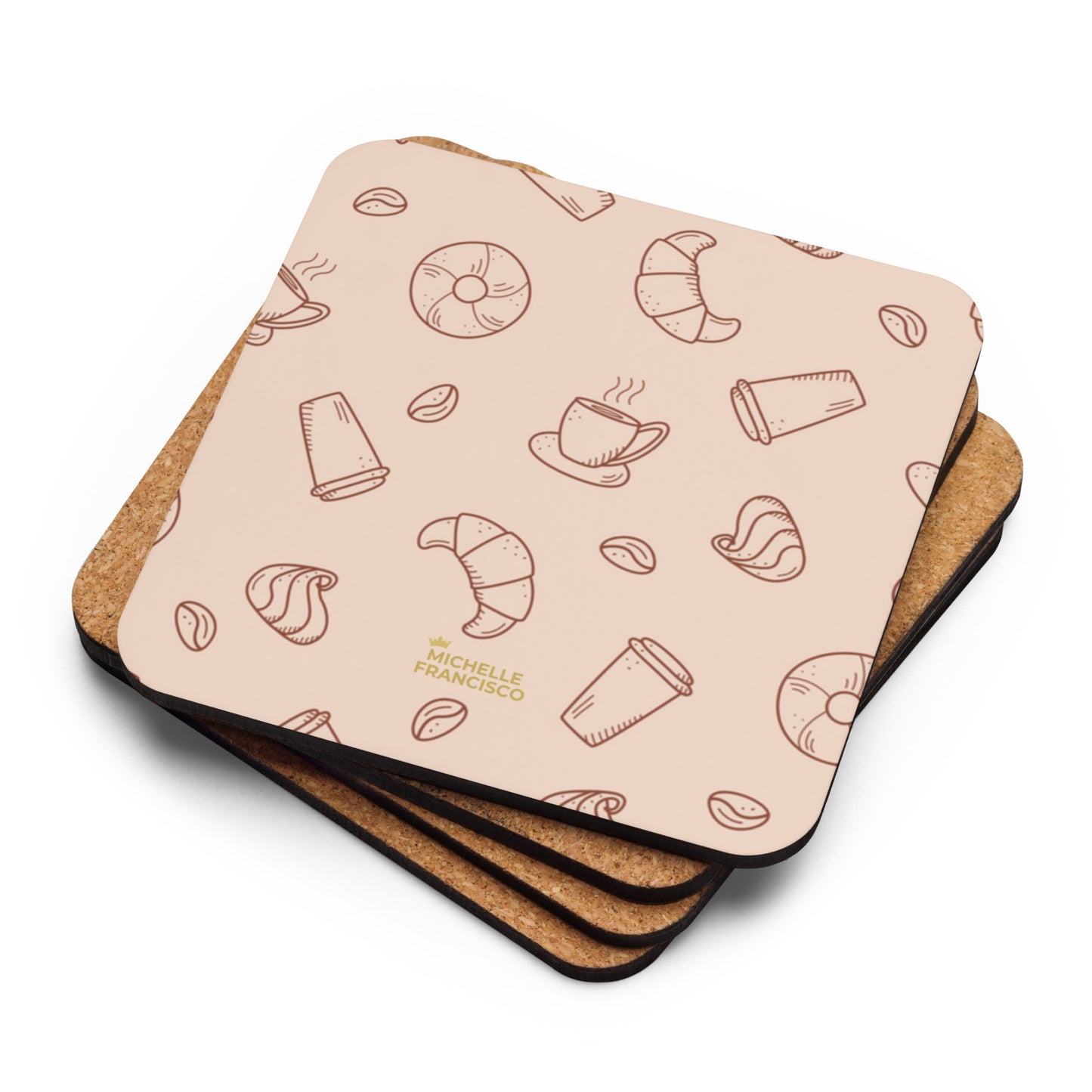 Breakfast Cork-back Coaster