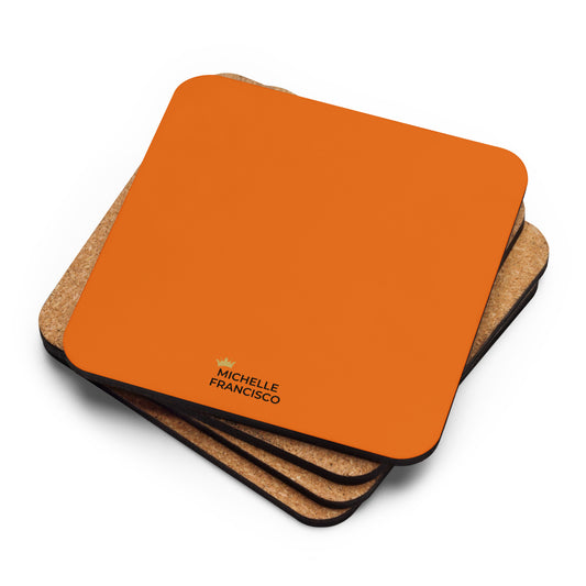 Mango Tango Cork-back Coaster
