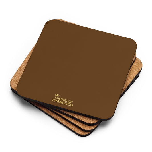 Brown Cork-back Coaster