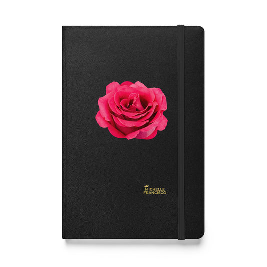 Pink Rose Hardcover Bound Notebook