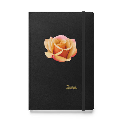 Orange Rose Hardcover Bound Notebook