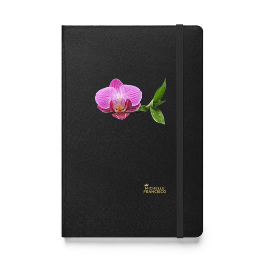 Pink Orchid Hardcover Bound Notebook