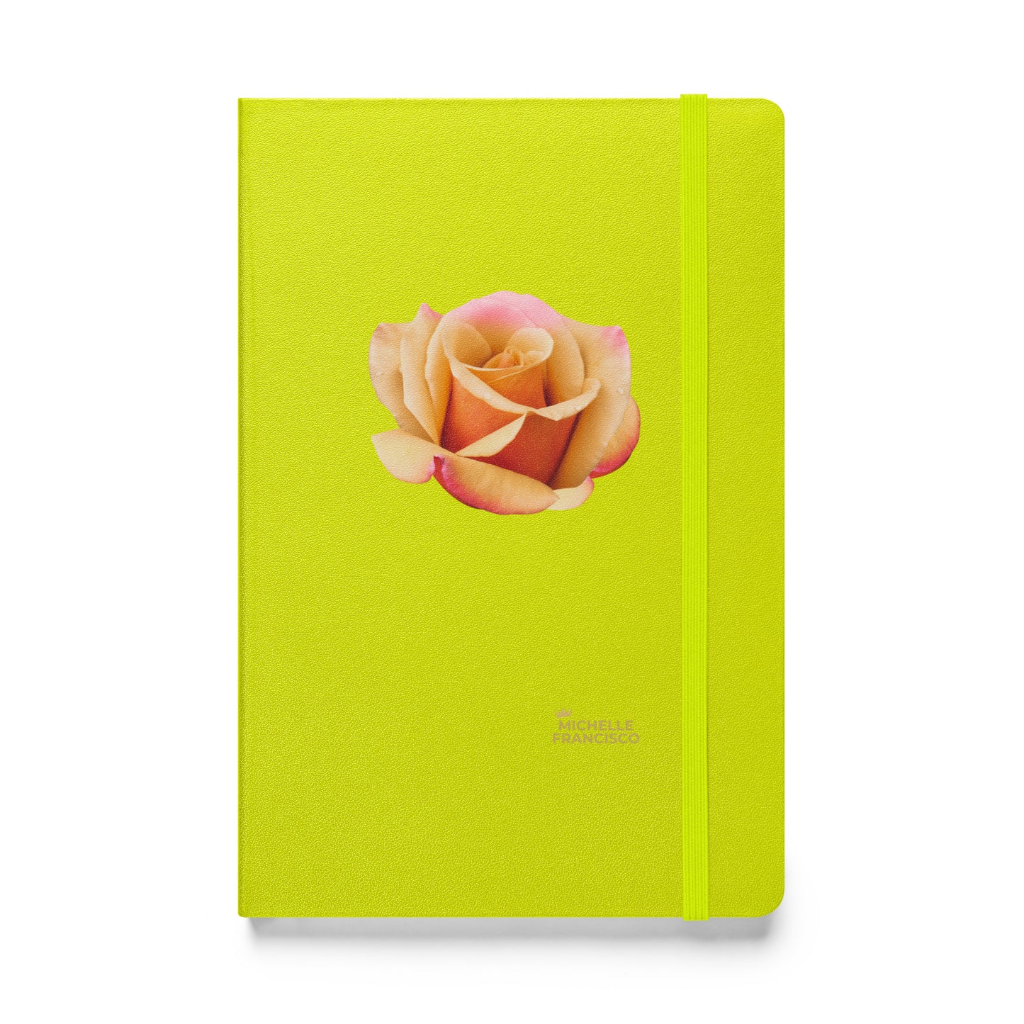 Orange Rose Hardcover Bound Notebook