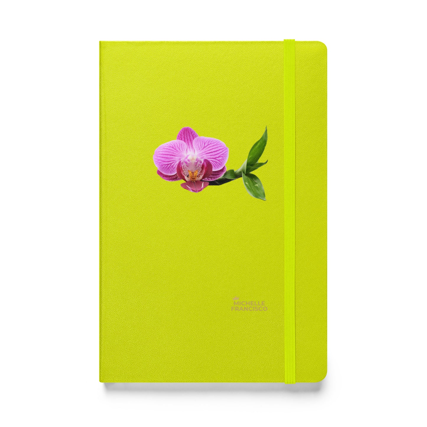 Pink Orchid Hardcover Bound Notebook