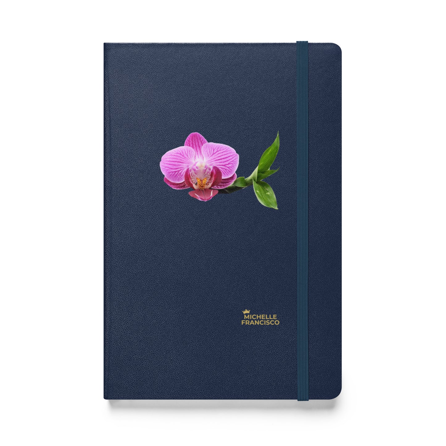 Pink Orchid Hardcover Bound Notebook