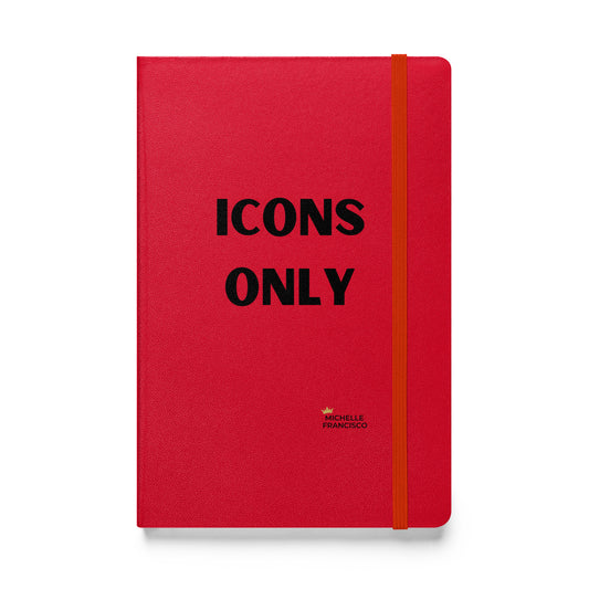 Icons Only Hardcover Bound Notebook