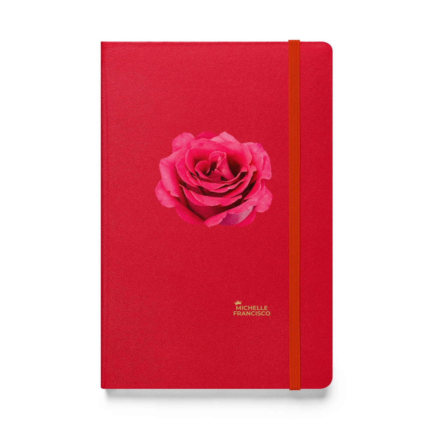 Pink Rose Hardcover Bound Notebook