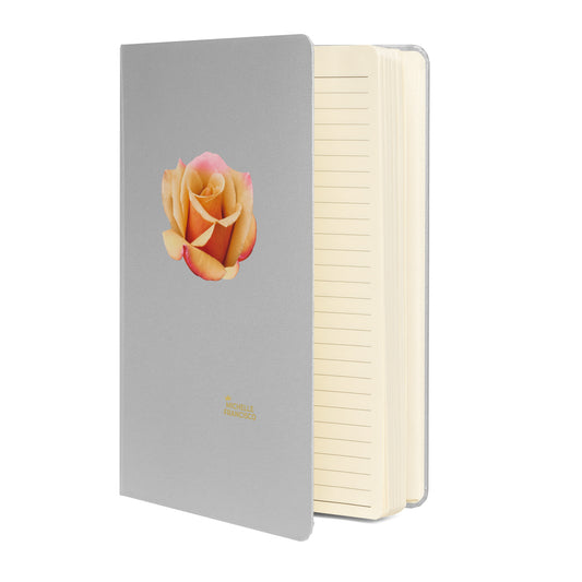Orange Rose Hardcover Bound Notebook