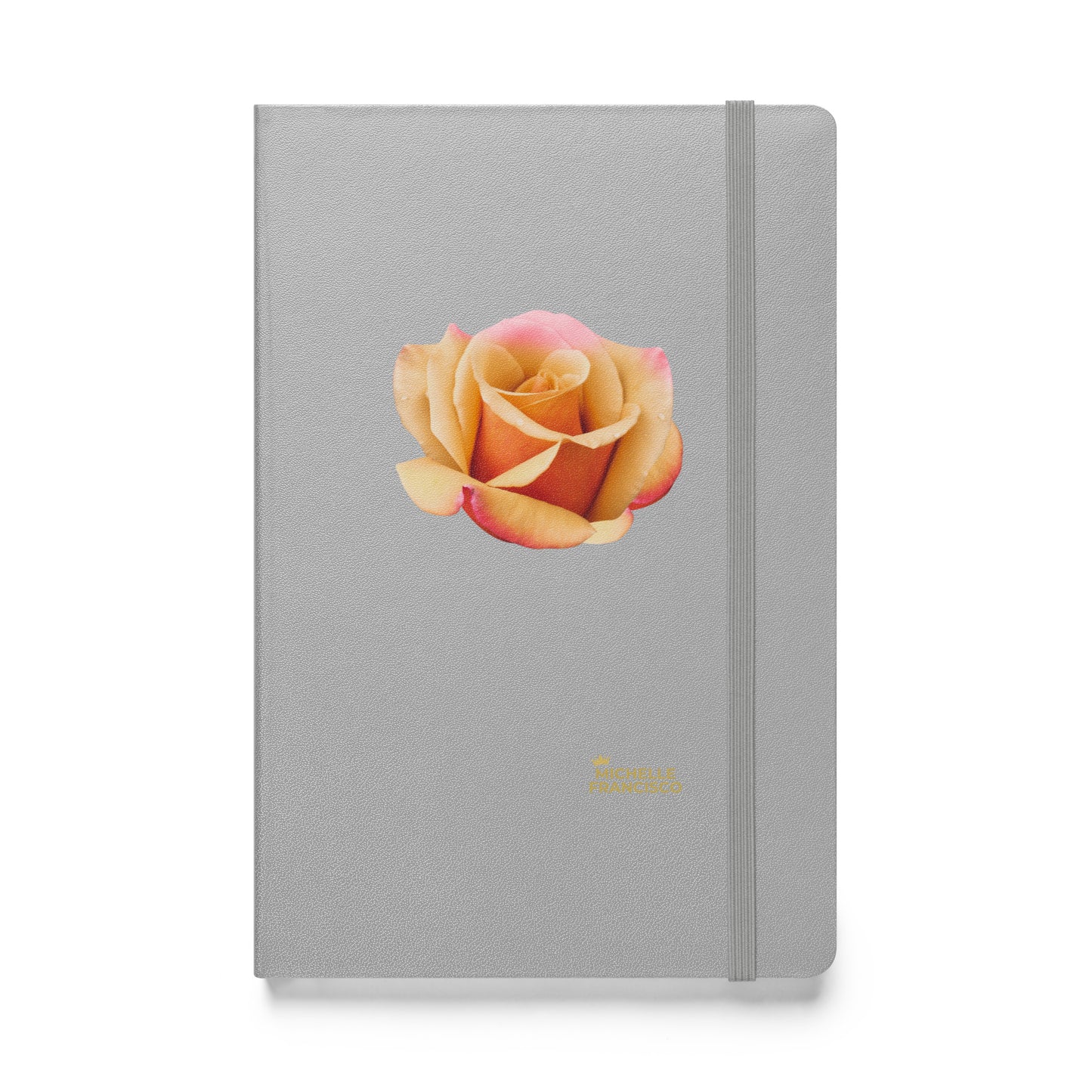 Orange Rose Hardcover Bound Notebook