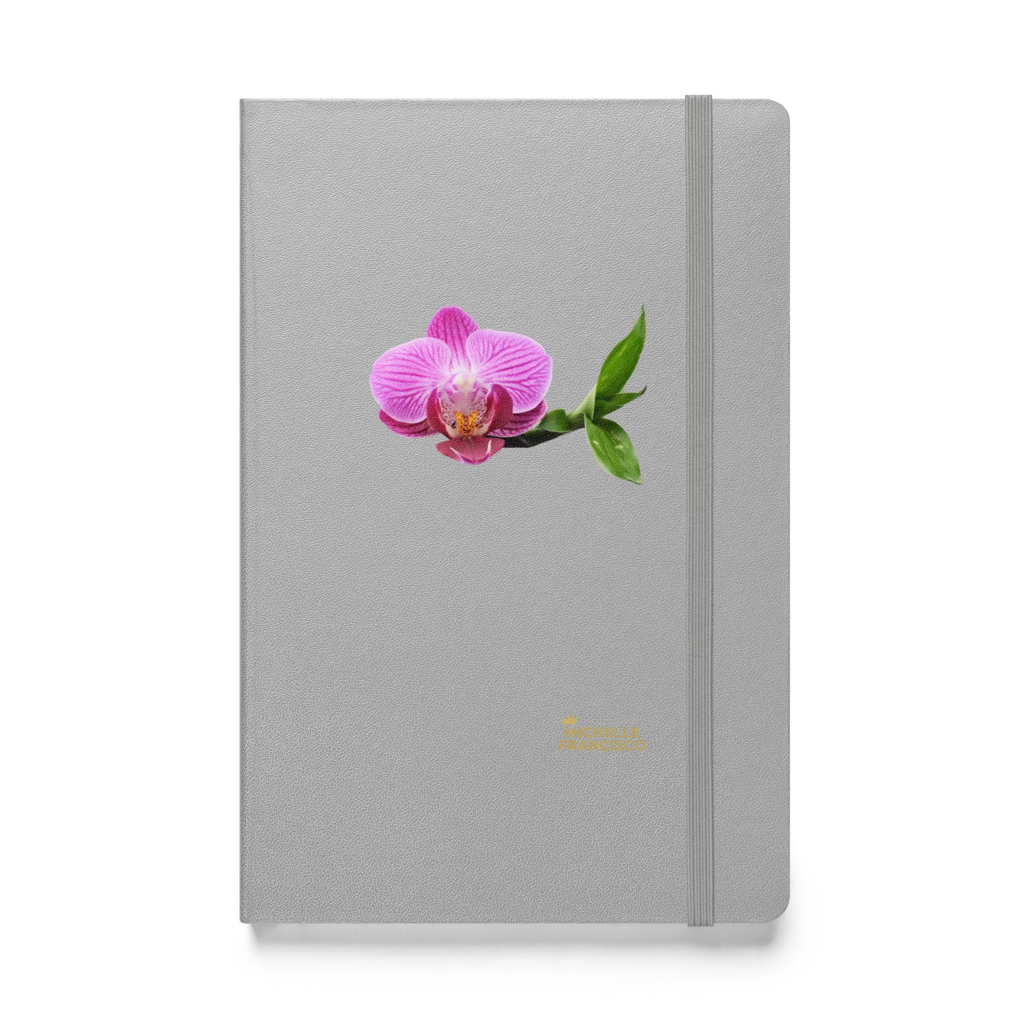 Pink Orchid Hardcover Bound Notebook