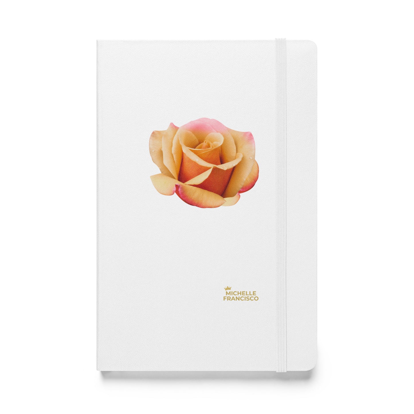 Orange Rose Hardcover Bound Notebook