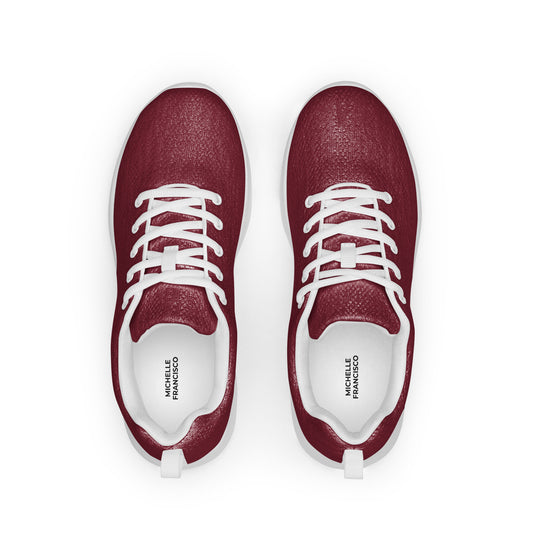 Men’s Burgundy Athletic Shoes